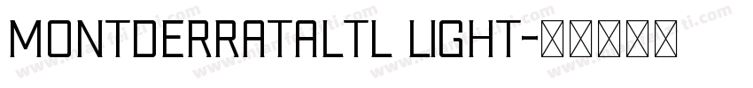 MontderratAltl Light字体转换